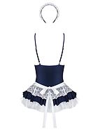 French maid, costume lingerie, lace overlay